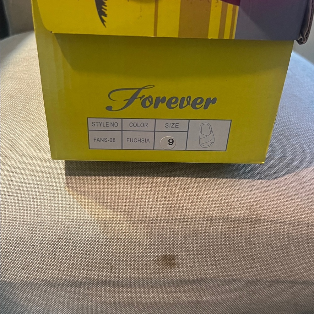 Fuchsia Slide Sandals. Never been worn new in box. - Picture 2 of 4